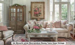 Ruang Tamu Gaya Vintage