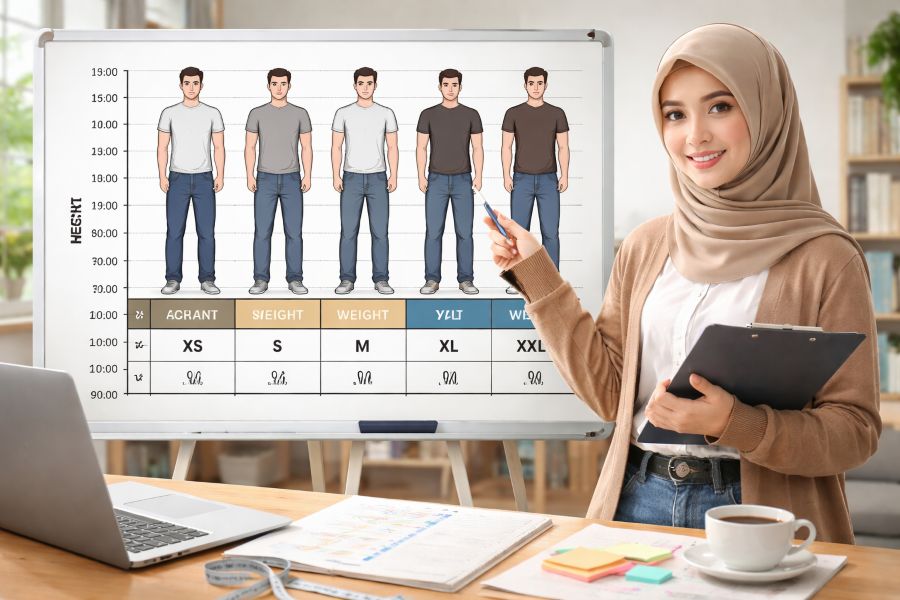 Tinggi & Berat Badan Bisa Tebak Ukuran Celana? Ini Tabelnya!